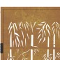 vidaXL Cancello da Giardino 105x155 cm in Acciaio Corten Design Bambù vidaXL Cancello da Giardino 105x155 cm in Acciaio Corten Design Bambù