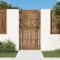 vidaXL Cancello da Giardino 105x205 cm in Acciaio Corten Design Bambù vidaXL Cancello da Giardino 105x205 cm in Acciaio Corten Design Bambù