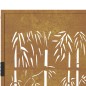 vidaXL Cancello da Giardino 105x205 cm in Acciaio Corten Design Bambù vidaXL Cancello da Giardino 105x205 cm in Acciaio Corten Design Bambù