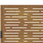 vidaXL Cancello da Giardino105x155 cm Acciaio Corten Design Quadrato
