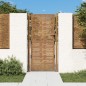 vidaXL Cancello da Giardino 105x205 cm Acciaio Corten Design Quadrato vidaXL Cancello da Giardino 105x205 cm Acciaio Corten Design Quadrato