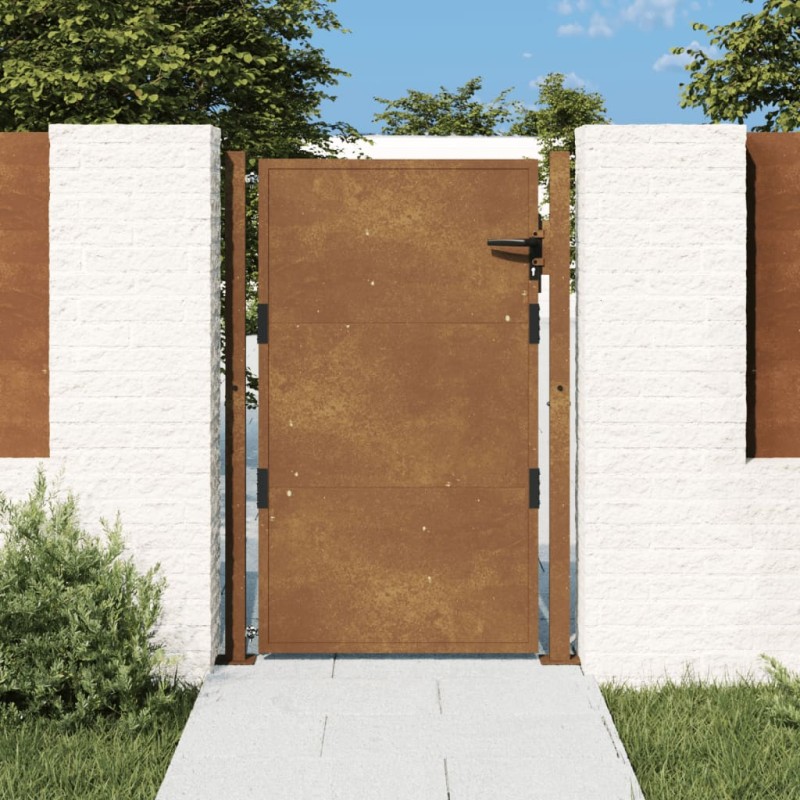 vidaXL Cancello da Giardino 105x130 cm in Acciaio Corten vidaXL Cancello da Giardino 105x130 cm in Acciaio Corten