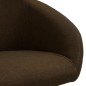 vidaXL Sedie da Pranzo Girevoli 4 pz Marrone Scuro in Tessuto vidaXL Sedie da Pranzo Girevoli 4 pz Marrone Scuro in Tessuto