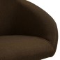 vidaXL Sedie da Pranzo Girevoli 6 pz Marrone Scuro in Tessuto vidaXL Sedie da Pranzo Girevoli 6 pz Marrone Scuro in Tessuto