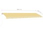 Tenda Retrattile Manuale Autoportante 600x350 cm Gialla Bianca Tenda Retrattile Manuale Autoportante 600x350 cm Gialla Bianca