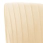 vidaXL Sedie da Pranzo Girevoli 4 pz Crema in Velluto vidaXL Sedie da Pranzo Girevoli 4 pz Crema in Velluto