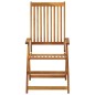 Sedie da Giardino Pieghevoli 6 pz con Cuscini Massello Acacia Sedie da Giardino Pieghevoli 6 pz con Cuscini Massello Acacia