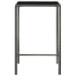 vidaXL Set Bar da Giardino 3 pz con Cuscini in Polyrattan Grigio vidaXL Set Bar da Giardino 3 pz con Cuscini in Polyrattan Grigio