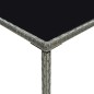 vidaXL Set Bar da Giardino 3 pz con Cuscini in Polyrattan Grigio vidaXL Set Bar da Giardino 3 pz con Cuscini in Polyrattan Grigio