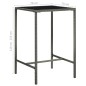 vidaXL Set Bar da Giardino 3 pz con Cuscini in Polyrattan Grigio vidaXL Set Bar da Giardino 3 pz con Cuscini in Polyrattan Grigio