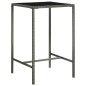 vidaXL Set da Bar da Giardino 5 pz con Cuscini in Polyrattan Grigio vidaXL Set da Bar da Giardino 5 pz con Cuscini in Polyrattan Grigio