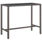 vidaXL Set da Bar da Giardino 5 pz con Cuscini in Polyrattan Marrone vidaXL Set da Bar da Giardino 5 pz con Cuscini in Polyrattan Marrone