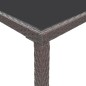 vidaXL Set da Bar da Giardino 5 pz con Cuscini in Polyrattan Marrone vidaXL Set da Bar da Giardino 5 pz con Cuscini in Polyrattan Marrone