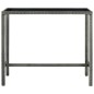 vidaXL Set da Bar da Giardino 5 pz con Cuscini in Polyrattan Grigio vidaXL Set da Bar da Giardino 5 pz con Cuscini in Polyrattan Grigio