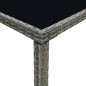 vidaXL Set da Bar da Giardino 5 pz con Cuscini in Polyrattan Grigio vidaXL Set da Bar da Giardino 5 pz con Cuscini in Polyrattan Grigio