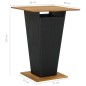 vidaXL Set Bar da Giardino 5 pz con Cuscini in Polyrattan Nero