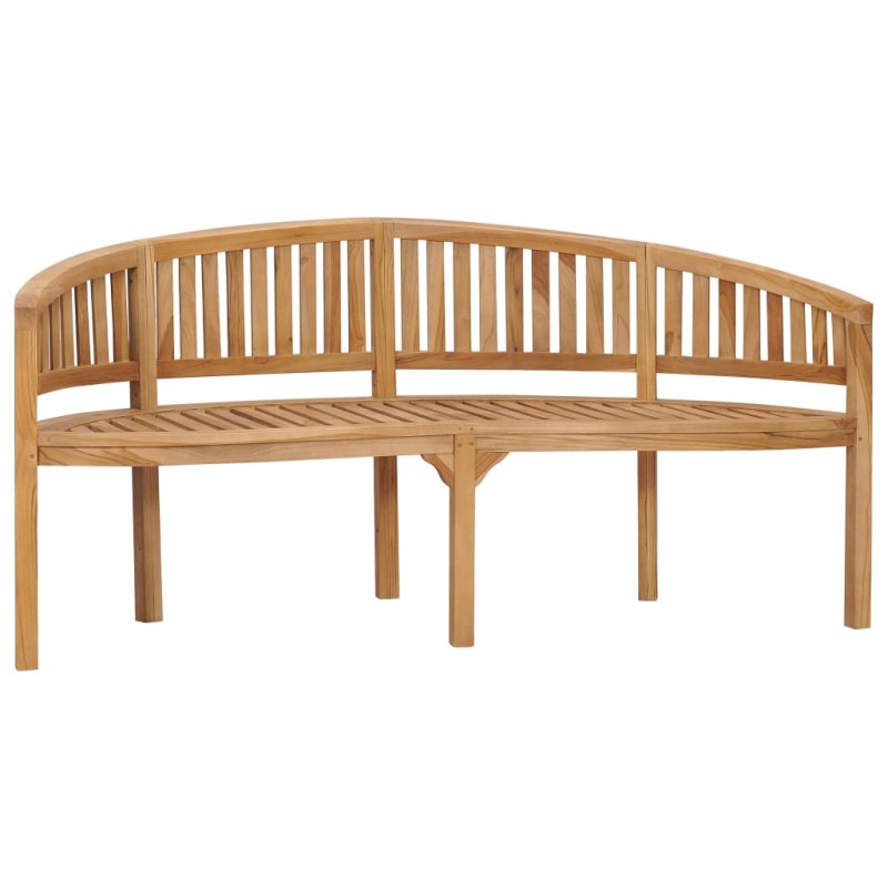 Panchina a Forma di Banana 180 cm in Legno Massello di Teak Panchina a Forma di Banana 180 cm in Legno Massello di Teak