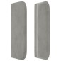 Testiera ad Orecchio Grigio Chiaro 203x16x78/88 cm in Velluto Testiera ad Orecchio Grigio Chiaro 203x16x78/88 cm in Velluto