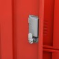 vidaXL Armadietti Chiavi 5pz Grigio Chiaro Rosso 90x45x92,5cm Acciaio vidaXL Armadietti Chiavi 5pz Grigio Chiaro Rosso 90x45x92,5cm Acciaio
