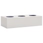 vidaXL Armadio Anta Scorrevole e Fioriera Grigio 90x40x113 cm Acciaio vidaXL Armadio Anta Scorrevole e Fioriera Grigio 90x40x113 cm Acciaio