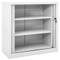 vidaXL Armadio Anta Scorrevole e Fioriera Grigio 90x40x113 cm Acciaio vidaXL Armadio Anta Scorrevole e Fioriera Grigio 90x40x113 cm Acciaio