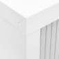 vidaXL Armadio Anta Scorrevole e Fioriera Grigio 90x40x113 cm Acciaio vidaXL Armadio Anta Scorrevole e Fioriera Grigio 90x40x113 cm Acciaio