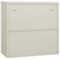 vidaXL Armadio Ufficio con Fioriera Grigio Chiaro 90x40x113 cm Acciaio vidaXL Armadio Ufficio con Fioriera Grigio Chiaro 90x40x113 cm Acciaio
