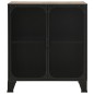 vidaXL Armadietti 2 pz Marrone Rustico 72x36x82 cm Metallo e MDF vidaXL Armadietti 2 pz Marrone Rustico 72x36x82 cm Metallo e MDF