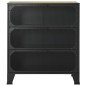 vidaXL Armadietti 2 pz Marrone Rustico 72x36x82 cm Metallo e MDF vidaXL Armadietti 2 pz Marrone Rustico 72x36x82 cm Metallo e MDF