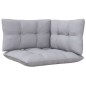 vidaXL Set Divani da Giardino 8 pz con Cuscini Grigi Massello di Pino vidaXL Set Divani da Giardino 8 pz con Cuscini Grigi Massello di Pino