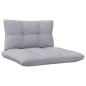 vidaXL Set Divani da Giardino 5 pz con Cuscini Grigi Massello di Pino vidaXL Set Divani da Giardino 5 pz con Cuscini Grigi Massello di Pino