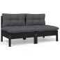 vidaXL Set Divani da Giardino 6 pz con Cuscini Legno Massello di Pino vidaXL Set Divani da Giardino 6 pz con Cuscini Legno Massello di Pino