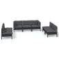 vidaXL Set Divani da Giardino 7 pz con Cuscini Legno Massello di Pino vidaXL Set Divani da Giardino 7 pz con Cuscini Legno Massello di Pino
