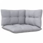 vidaXL Set Divani da Giardino 6 pz con Cuscini Grigi Massello di Pino vidaXL Set Divani da Giardino 6 pz con Cuscini Grigi Massello di Pino