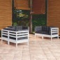 vidaXL Set Divani da Giardino 6 pz con Cuscini in Massello di Pino vidaXL Set Divani da Giardino 6 pz con Cuscini in Massello di Pino