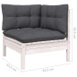 vidaXL Set Divani da Giardino 7 pz con Cuscini in Massello di Pino vidaXL Set Divani da Giardino 7 pz con Cuscini in Massello di Pino