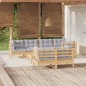 vidaXL Set Divani da Giardino 8 pz con Cuscini Grigi Massello di Pino vidaXL Set Divani da Giardino 8 pz con Cuscini Grigi Massello di Pino