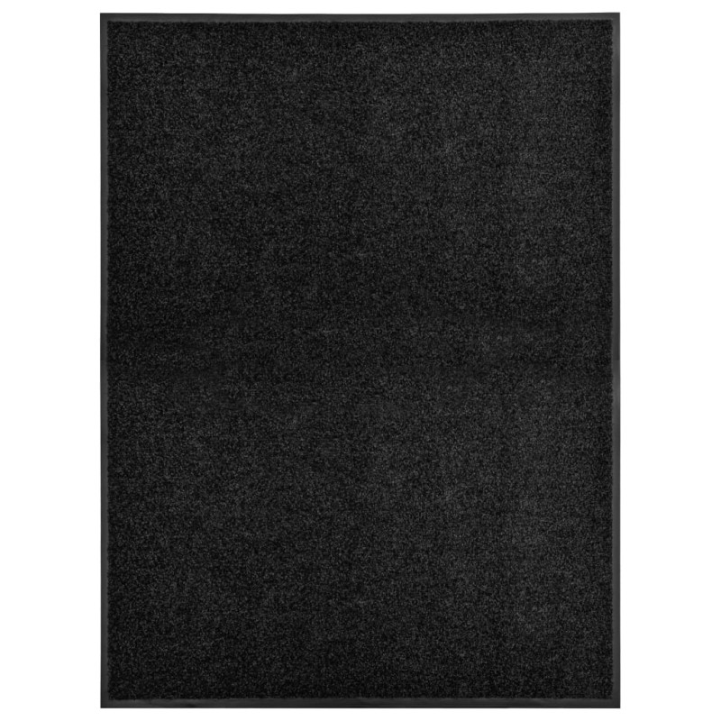 Zerbino Lavabile Nero 90x120 cm Zerbino Lavabile Nero 90x120 cm