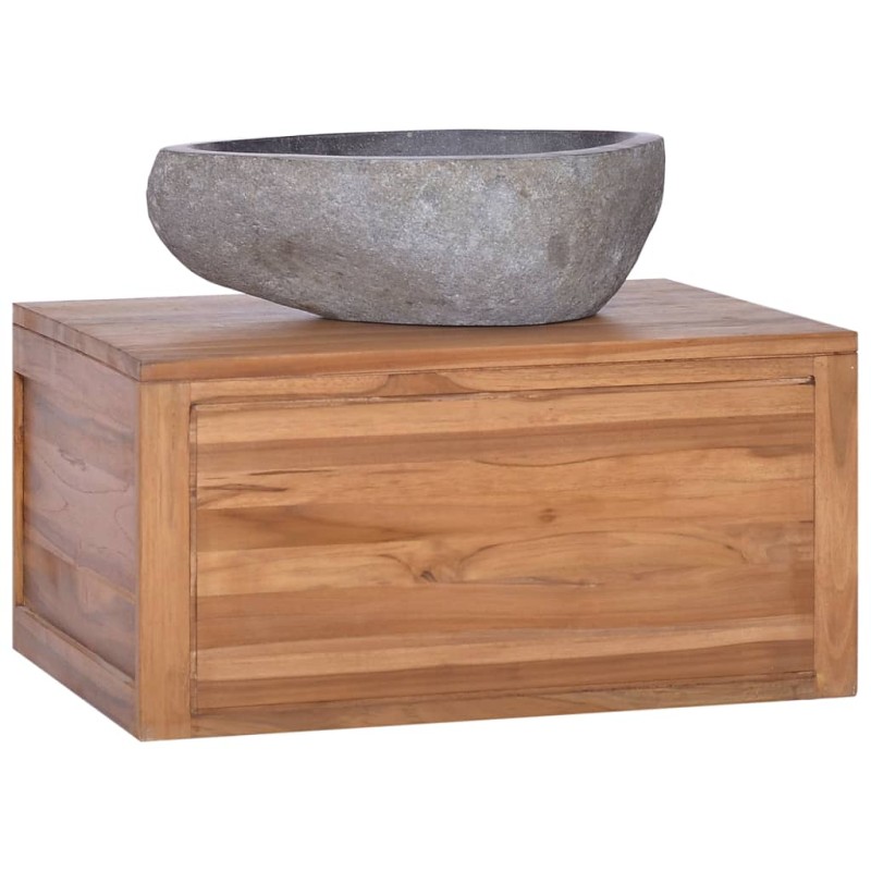 Armadietto da Bagno a Parete 60x45x30 cm Legno Massello di Teak Armadietto da Bagno a Parete 60x45x30 cm Legno Massello di Teak