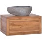 Armadietto da Bagno a Parete 60x45x30 cm Legno Massello di Teak Armadietto da Bagno a Parete 60x45x30 cm Legno Massello di Teak