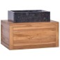Armadietto da Bagno a Parete 60x45x30 cm Legno Massello di Teak Armadietto da Bagno a Parete 60x45x30 cm Legno Massello di Teak