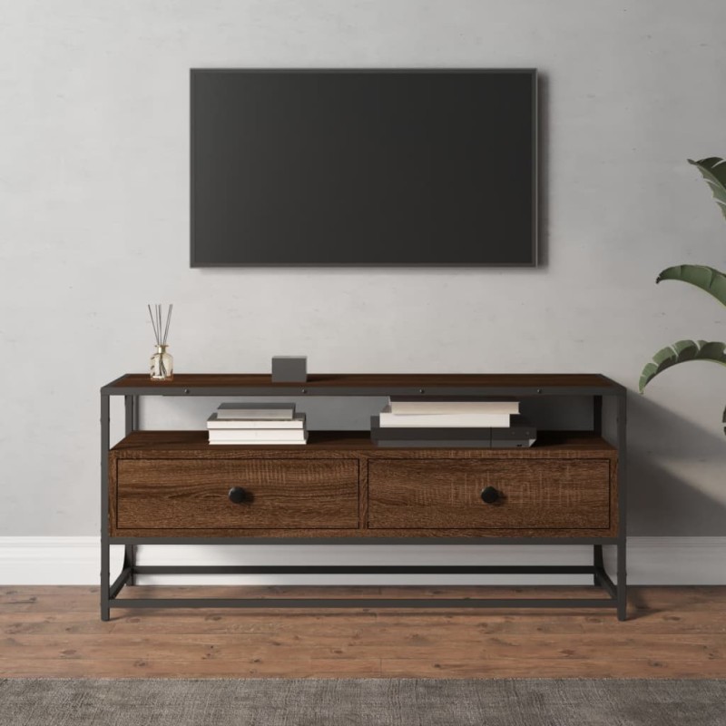 vidaXL Mobile Porta TV Rovere Marrone 100x35x45cm in Legno Multistrato vidaXL Mobile Porta TV Rovere Marrone 100x35x45cm in Legno Multistrato
