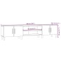 vidaXL Mobile Porta TV Bianco 180x31,5x40 cm in Legno Multistrato vidaXL Mobile Porta TV Bianco 180x31,5x40 cm in Legno Multistrato