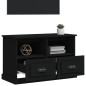 vidaXL Mobile Porta TV Nero 80x35x50 cm in Legno Multistrato vidaXL Mobile Porta TV Nero 80x35x50 cm in Legno Multistrato