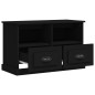 vidaXL Mobile Porta TV Nero 80x35x50 cm in Legno Multistrato vidaXL Mobile Porta TV Nero 80x35x50 cm in Legno Multistrato
