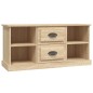 vidaXL Mobile Porta TV Rovere Sonoma 99,5x35,5x48 cm Legno Multistrato