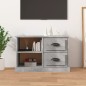 vidaXL Mobile Porta TV Grigio Cemento 73x35,5x47,5cm Legno Multistrato vidaXL Mobile Porta TV Grigio Cemento 73x35,5x47,5cm Legno Multistrato