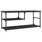 vidaXL Mobile Porta TV Nero 103x38x46,5 cm Legno Multistrato e Acciaio vidaXL Mobile Porta TV Nero 103x38x46,5 cm Legno Multistrato e Acciaio