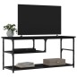 vidaXL Mobile Porta TV Nero 103x38x46,5 cm Legno Multistrato e Acciaio vidaXL Mobile Porta TV Nero 103x38x46,5 cm Legno Multistrato e Acciaio