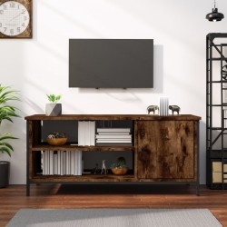 vidaXL Mobile TV Rovere Fumo 100x40x45 cm in Legno Multistrato